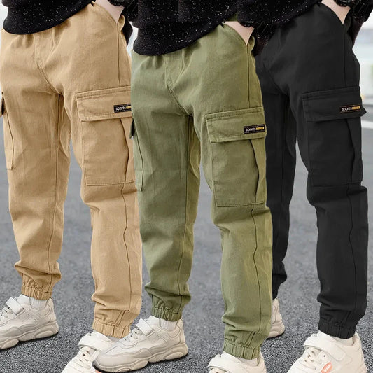 2025 NewBoys Pants Casual Long Style Trousers For Kids 3- 12 Years Old Teenage Children Sport Outdoor Pants